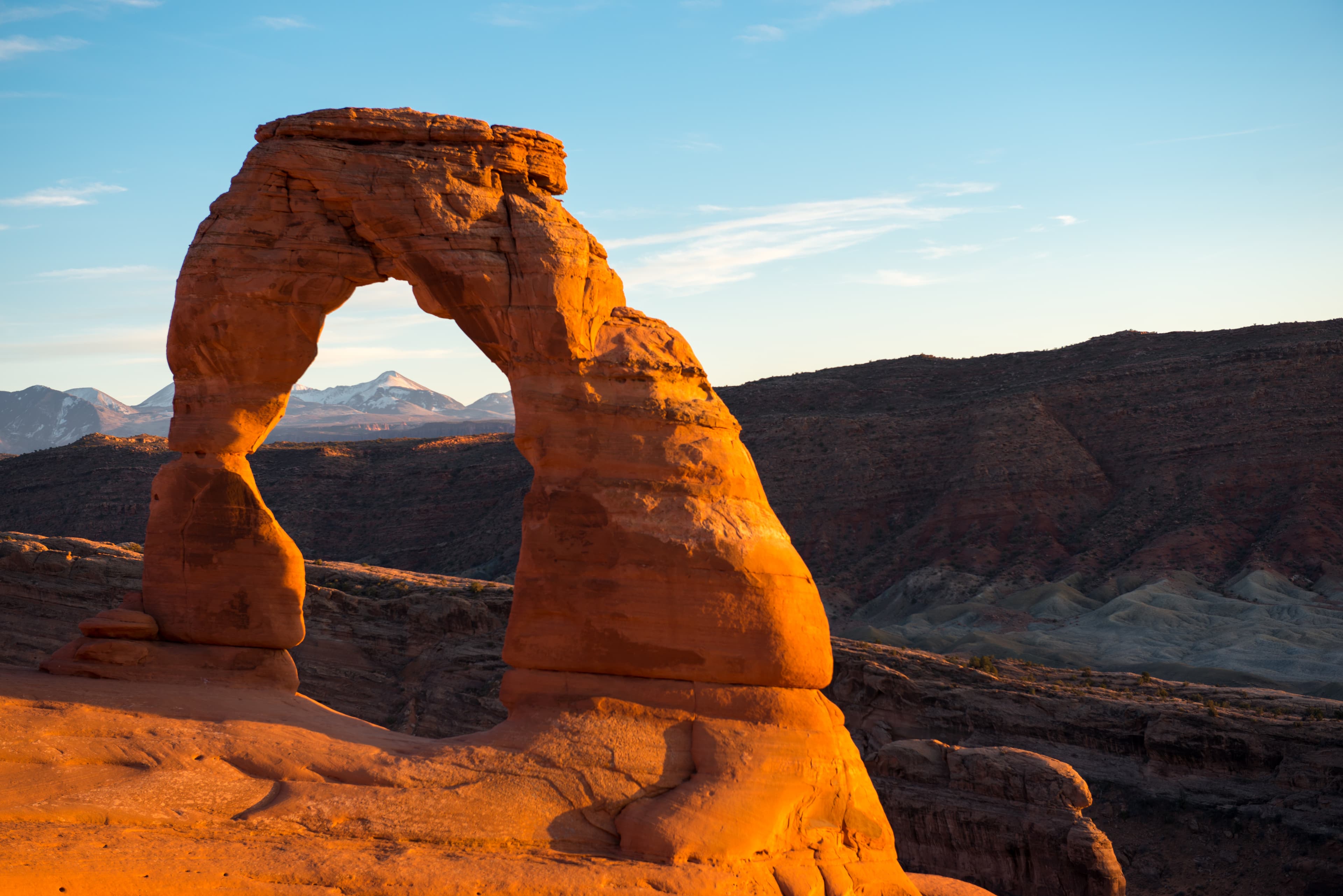 Delicate Arch is perhaps the most famous natural arch in the world.